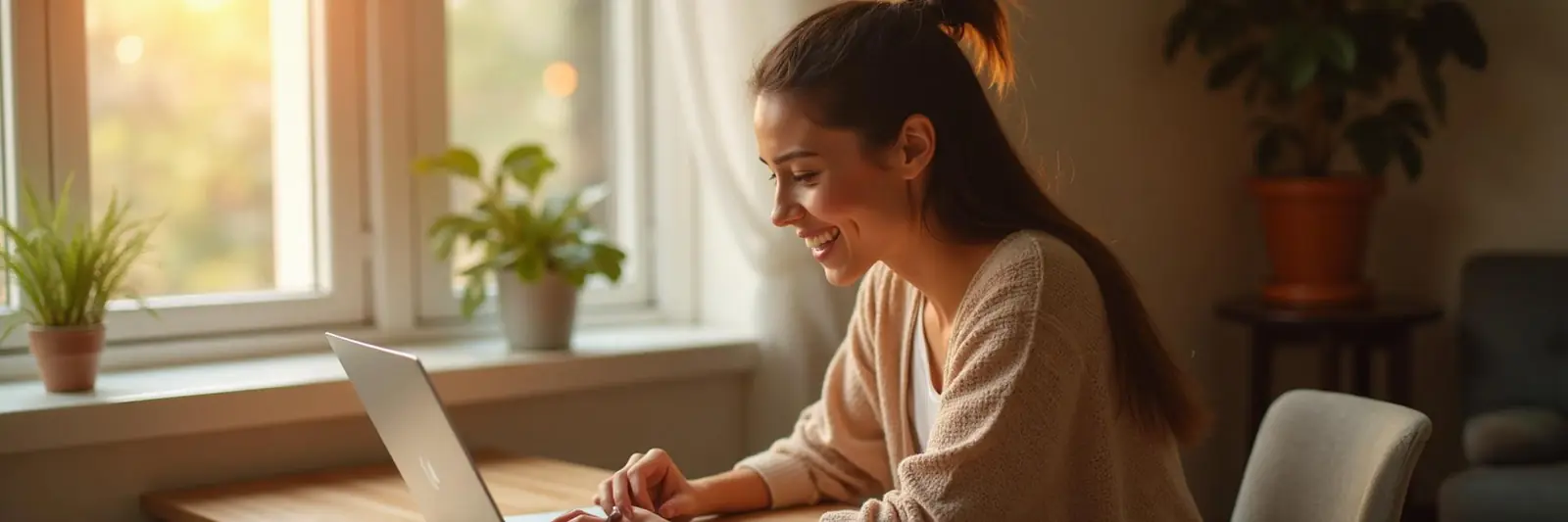 Person looking at a dating site on a laptop
